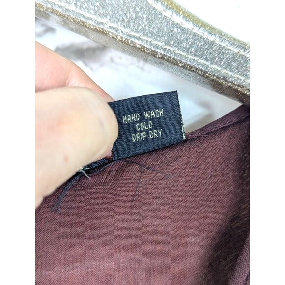 LOLA P. Vintage Geometric Print Maxi Dress Boho Hippie Retro Column Dress Large - Picture 9 of 12